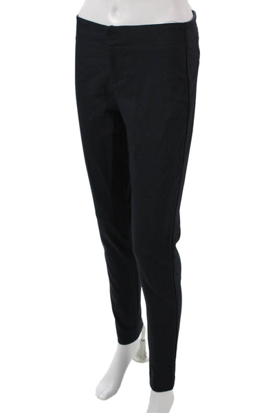 Ecru Womens Black Dress Pants Zip Closure 58% Cotton Size 2