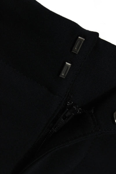 Ecru Womens Black Dress Pants Zip Closure 58% Cotton Size 2