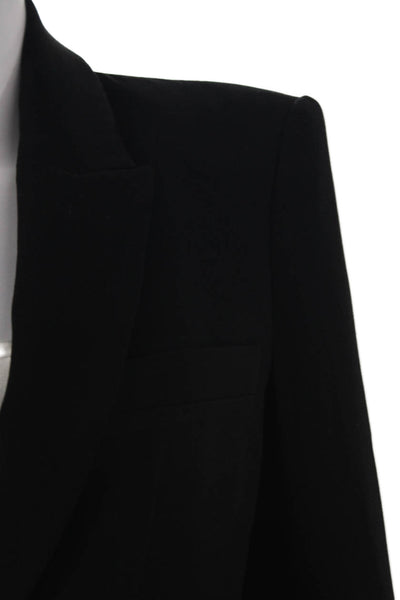 Zara Women Basic Jacket Black Button Long Sleeve Polyester Size XS