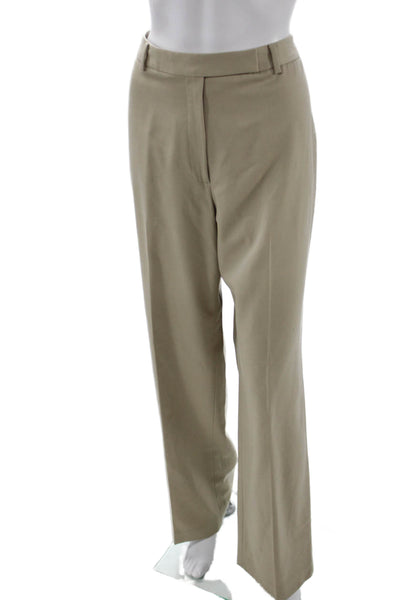 Brooks Brothers Women Beige Wool Dress Pants Zip Size 12