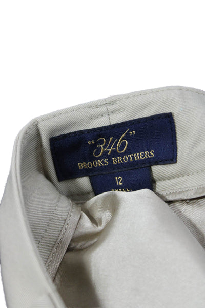 Brooks Brothers Women Beige Wool Dress Pants Zip Size 12