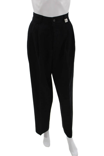 Polo Ralph Lauren Womens Black Wool Solid Pants Size 8