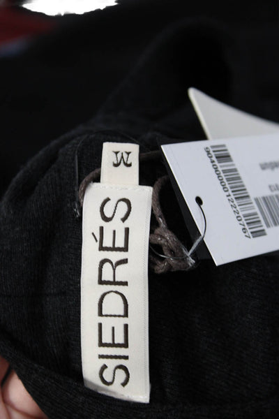 siedres Womens Shift Dress Black V Neck Sleeveless Full Length Viscose Size M