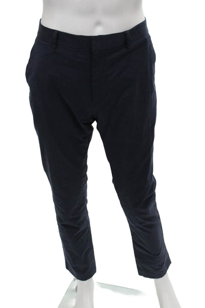 Bonobos Mens Blue Cotton Chino Pants Button Closure Size 35