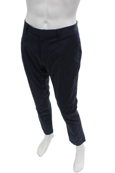 Bonobos Mens Blue Cotton Chino Pants Button Closure Size 35