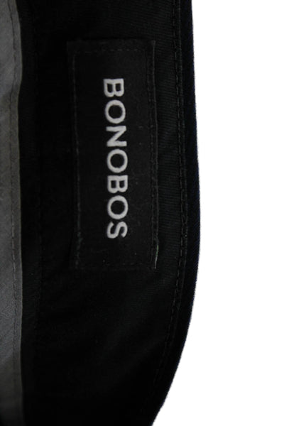 Bonobos Mens Blue Cotton Chino Pants Button Closure Size 35