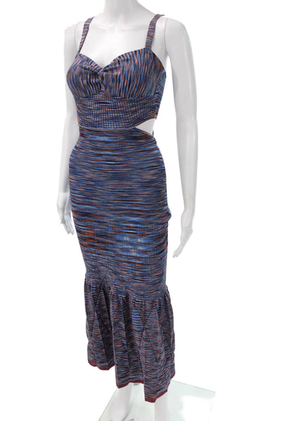 Jonathan Simkhai Womens Mermaid Sweetheart Midi Dress Multicolor Size XS