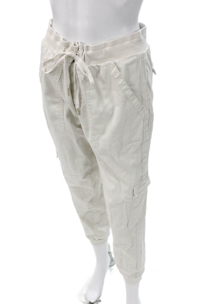 Splendid Womens Cargo Pants Beige Drawstring Lyocell Solid Size S