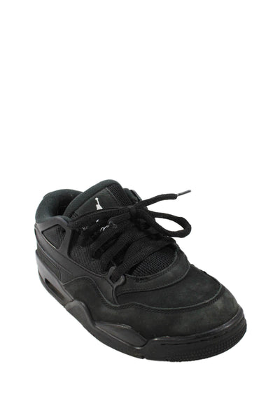 Nike Boys Suede Flight Air Jordan Lace Up Sneakers Shoes Black Size 5.5Y