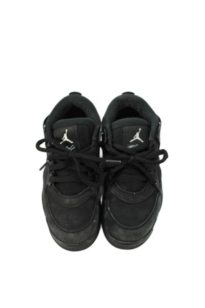 Nike Boys Suede Flight Air Jordan Lace Up Sneakers Shoes Black Size 5.5Y