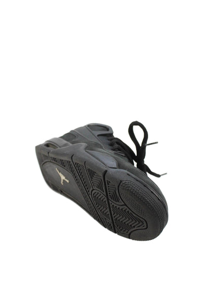 Nike Boys Suede Flight Air Jordan Lace Up Sneakers Shoes Black Size 5.5Y