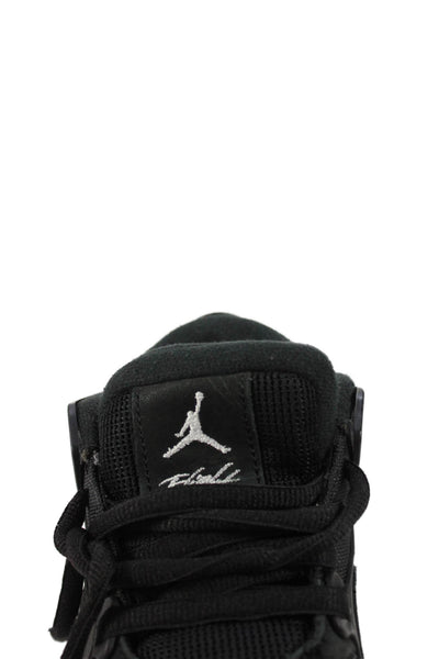 Nike Boys Suede Flight Air Jordan Lace Up Sneakers Shoes Black Size 5.5Y