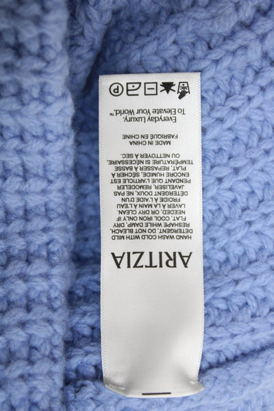 Wilfred Womens Pull On Beanie Hat Cornflower Blue Wool Size One Size