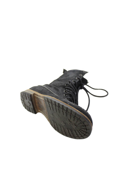 AllSaints Co Ltd Spitalfields Womens Leather Combat Boots Black Size 37 7