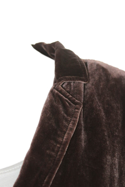 Ralph Lauren Polo Jeans Womens Basic Jacket Brown Rayon 3/4 Sleeve Size M
