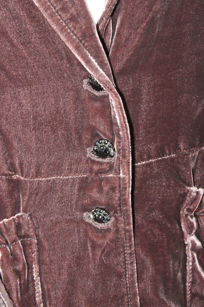 Ralph Lauren Polo Jeans Womens Basic Jacket Brown Rayon 3/4 Sleeve Size M
