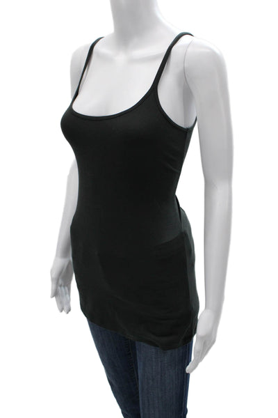 Calypso Saint Barth Women Camisole Black Scoop Neck Spaghetti Size L