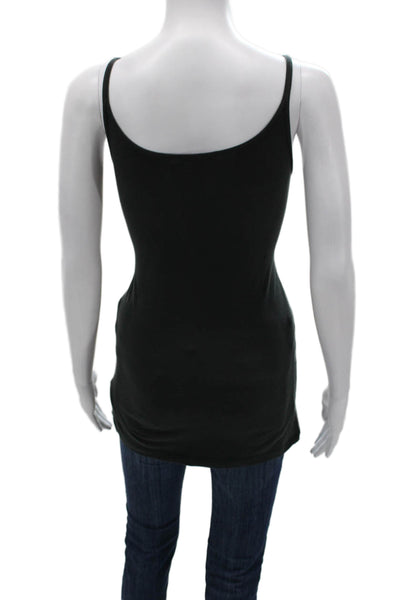 Calypso Saint Barth Women Camisole Black Scoop Neck Spaghetti Size L