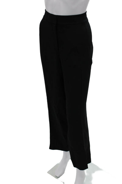 Lafayette 148 New York Women Dress Pants Black Viscose Zip Inseam 30 Size 14