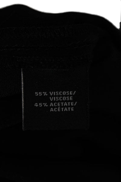 Lafayette 148 New York Women Dress Pants Black Viscose Zip Inseam 30 Size 14