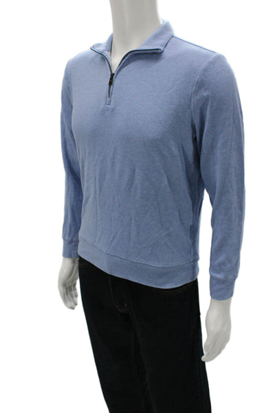 Polo Ralph Lauren Mens Blue Cotton Mock Neck Pullover Sweater Size S