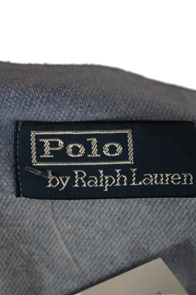 Polo Ralph Lauren Mens Blue Cotton Mock Neck Pullover Sweater Size S