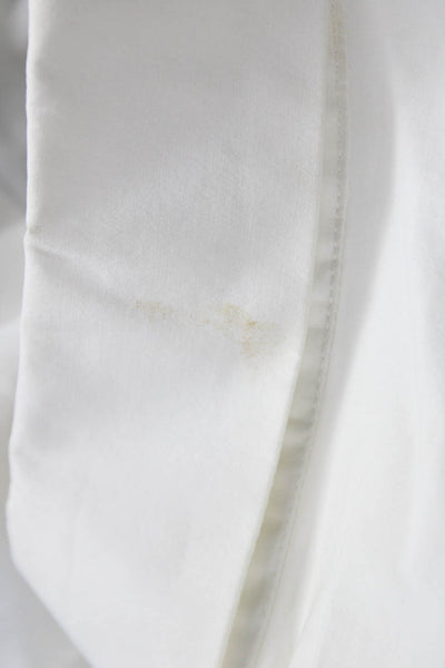 Yigal Azrouel Womens Blouse Long Sleeve Cotton White Size 10