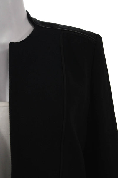 Elie Tahari Women Basic Jacket Black Long Sleeve 70% Triacetate Size 6