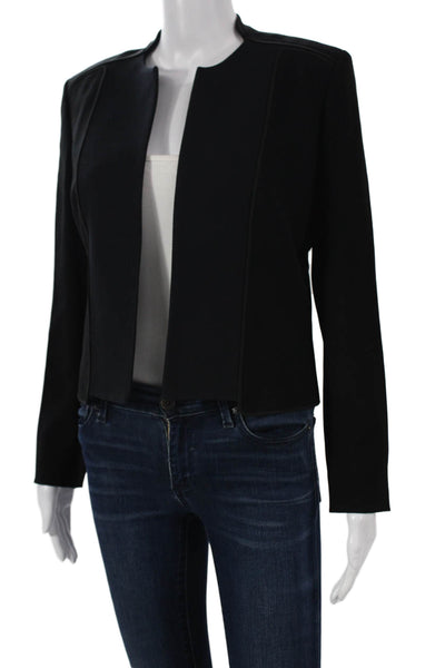 Elie Tahari Women Basic Jacket Black Long Sleeve 70% Triacetate Size 6