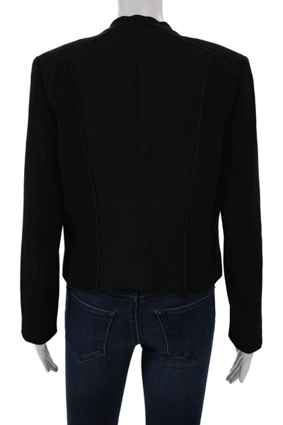 Elie Tahari Women Basic Jacket Black Long Sleeve 70% Triacetate Size 6
