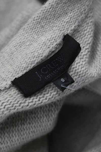J Crew Collection Womens Cardigan Gray Round Neck Long Sleeve Size S