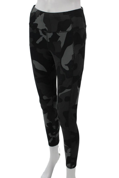 Athleta Womens Compression Leggings Multicolor Camo Polyester Pull On Size XS