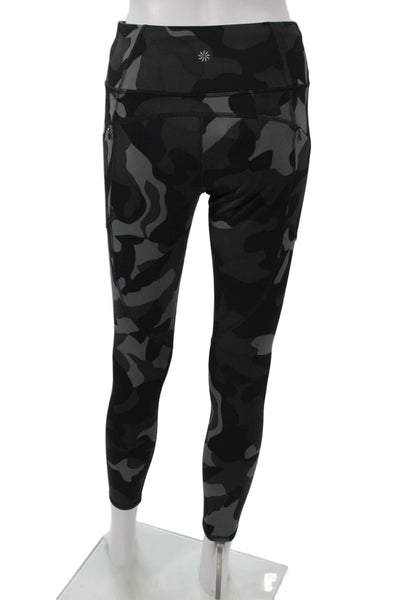 Athleta Womens Compression Leggings Multicolor Camo Polyester Pull On Size XS