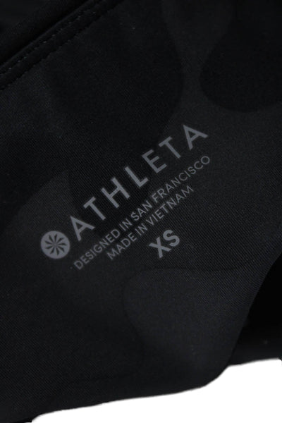 Athleta Womens Compression Leggings Multicolor Camo Polyester Pull On Size XS