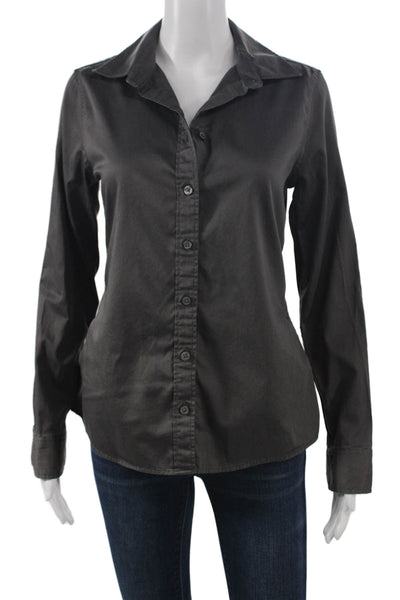 Banana Republic Womens Cotton Collared Button-Up Long Sleeve Top Size 6