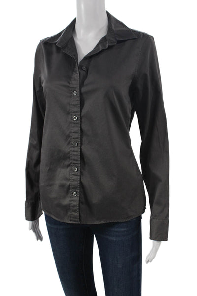 Banana Republic Womens Cotton Collared Button-Up Long Sleeve Top Size 6