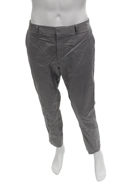 Bonobos Mens Chino Pants Gray Cotton Zip 32 Inseam Size 35