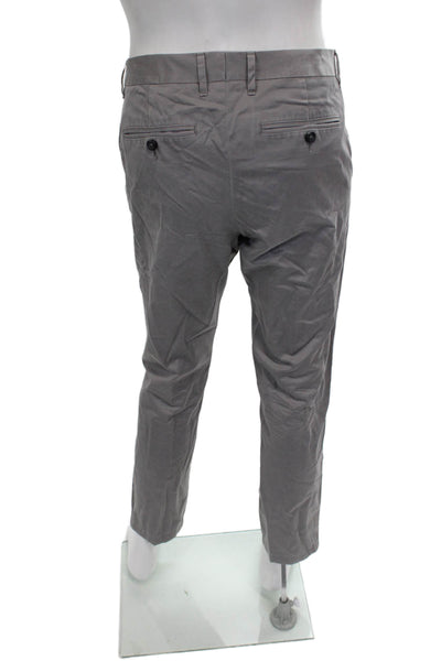 Bonobos Mens Chino Pants Gray Cotton Zip 32 Inseam Size 35
