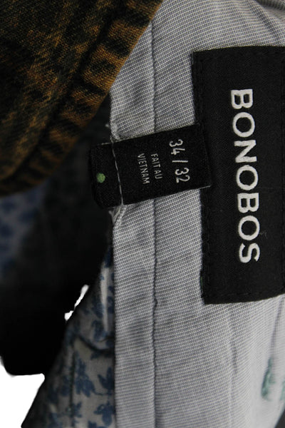 Bonobos Mens Chino Pants Blue Cotton 32 Inseam Size 34
