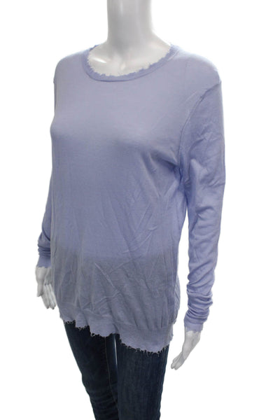 Cotton By Autumn Cashmere Women Blue Crewneck Longsleeve Pullover Size M