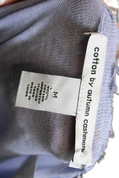 Cotton By Autumn Cashmere Women Blue Crewneck Longsleeve Pullover Size M