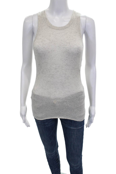 Cotton By Autumn Cashmere Women Gray Cotton Sleeveless Tank Size M