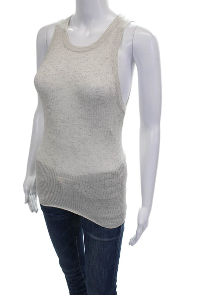 Cotton By Autumn Cashmere Women Gray Cotton Sleeveless Tank Size M