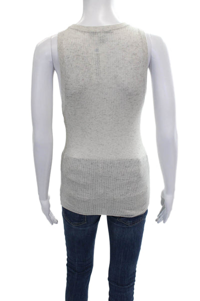 Cotton By Autumn Cashmere Women Gray Cotton Sleeveless Tank Size M