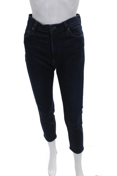 Citizens of Humanity Womens Skinny Jeans Blue Mid Rise Button Closure Size 30