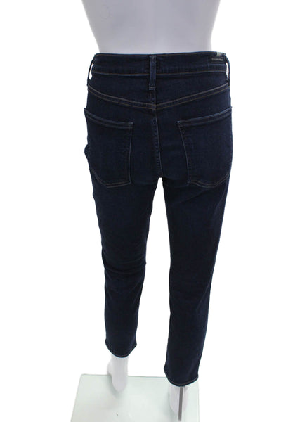 Citizens of Humanity Womens Skinny Jeans Blue Mid Rise Button Closure Size 30