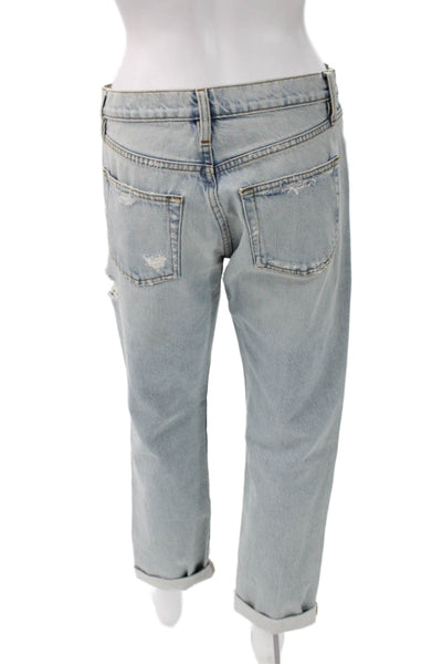 Frame Womens Boyfriend Jeans Blue High Rise Size 24