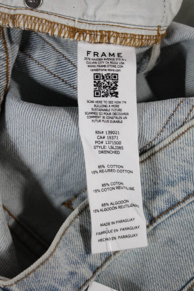 Frame Womens Boyfriend Jeans Blue High Rise Size 24