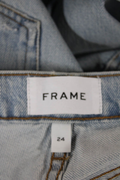 Frame Womens Boyfriend Jeans Blue High Rise Size 24