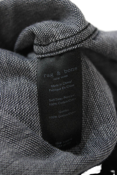 Rag & Bone Mens Cotton Collared Long Sleeve Button-Down Shirt Blue Size M